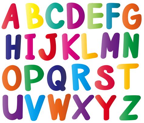 Colorful Alphabet Letters Printable for Kids