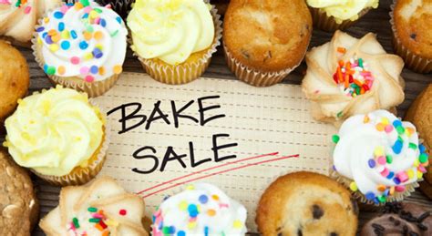 Colorful and lively bake sale poster template