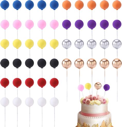 Colorful balloons cake topper