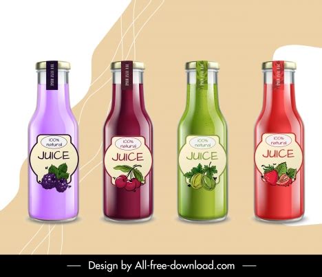 Colorful bottle template design