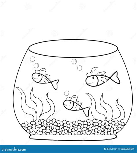 Colorful Fish Bowl Template Printable