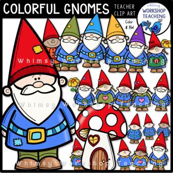 Colorful Gnome Clip Art