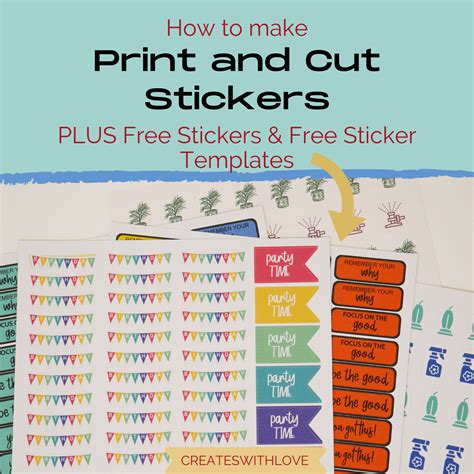 Colorful pattern sticker template