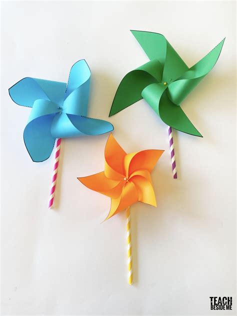 Colorful Pinwheel Template