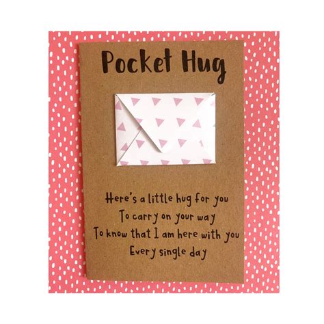 Colorful Pocket Hug Card Template