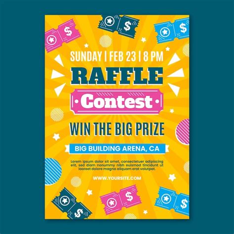 Colorful Raffle Flyer