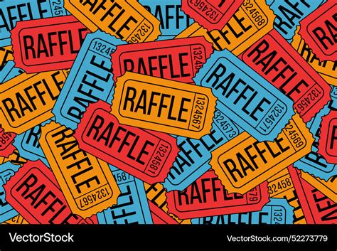 Colorful Raffle Ticket Template