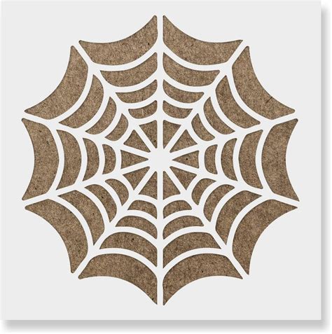 Colorful Spider Web Stencil