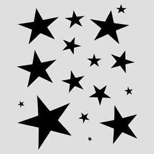 Colorful Star Stencil Printable