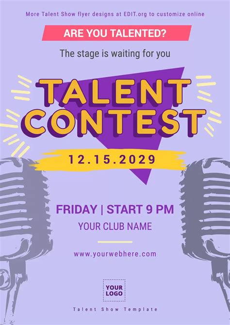 Colorful Talent Show Flyer