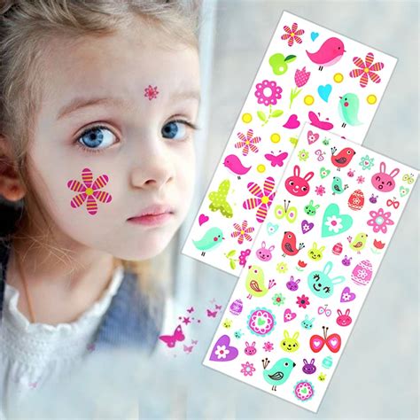 Colorful tattoo sticker covers for adding a temporary touch