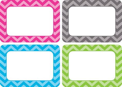 Colorful Teacher Name Tag Template