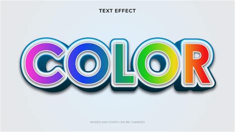 Colorful text template