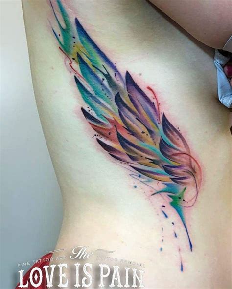 Colorful Wing Tattoos