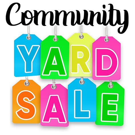 Colorful Yard Sale Sign