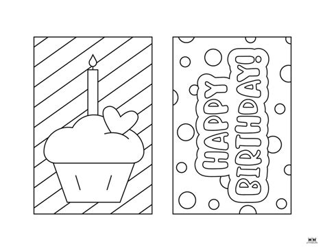 Coloring Birthday Cards for Men