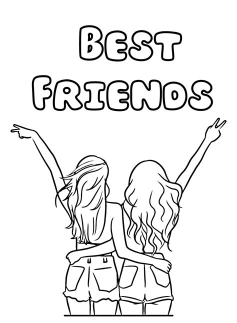 Coloring Pages for Best Friends