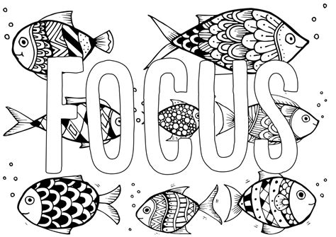 Coloring Pages for Focus