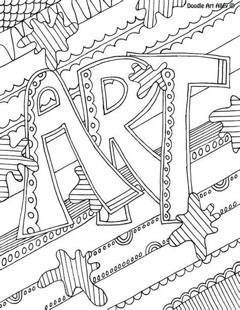 Cute art coloring pages for kids