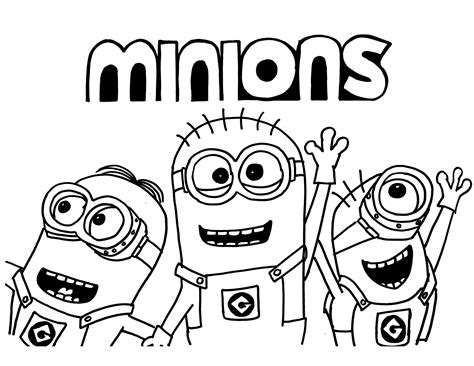 Cute cartoon coloring pages for kids