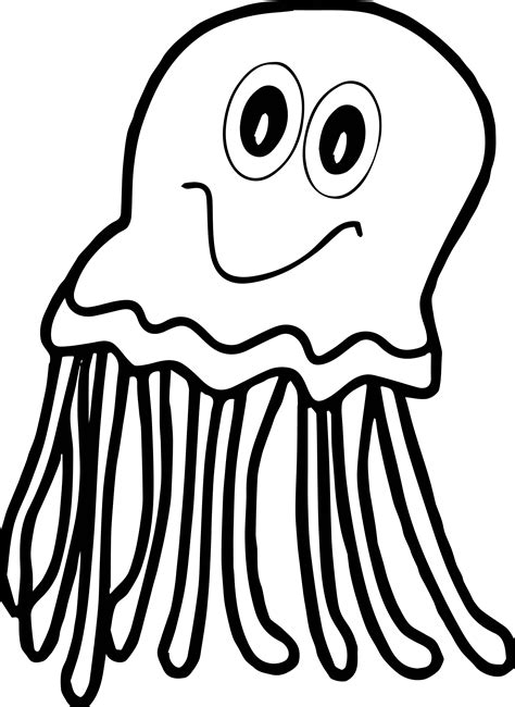 Coloring pages for kids jellyfish