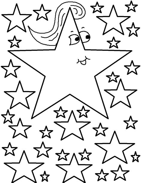 Coloring Pages For Kids Stars