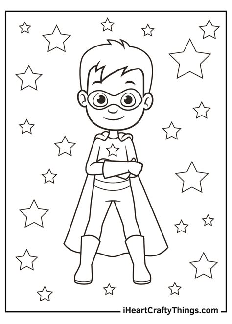 Coloring pages for kids superheroes