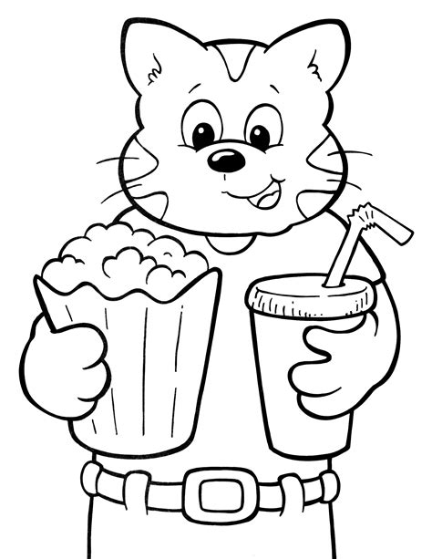 Illustration of a coloring page for kids to print