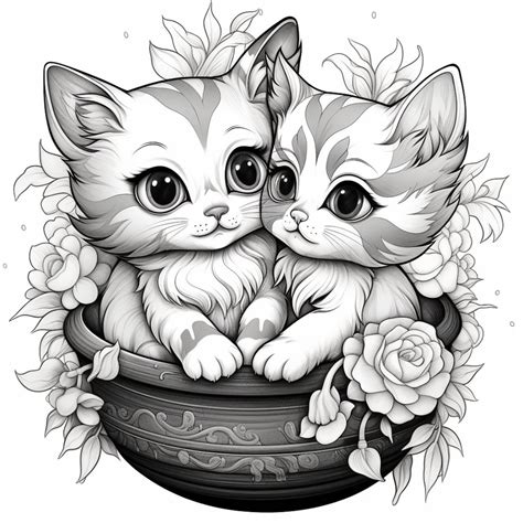 Coloring Pages Kittens Gallery