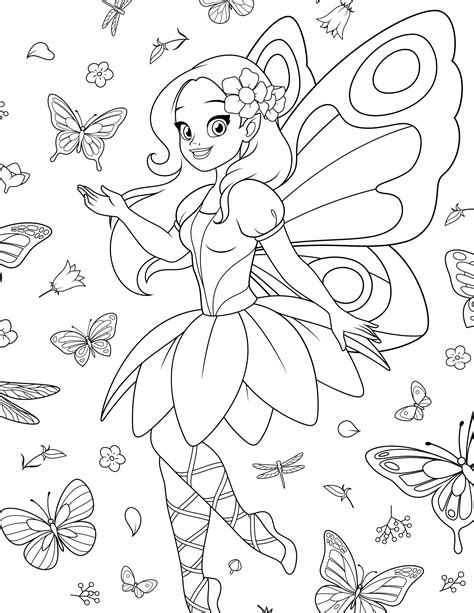 Coloring Pages of Fairies