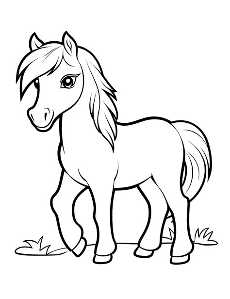 Coloring pages of horses for kids to print