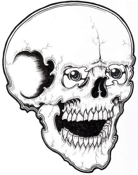 Coloring Pages of Skulls