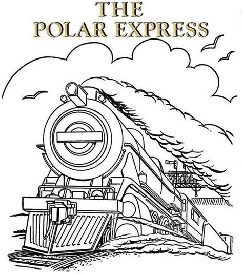 Polar Express Train Coloring Page