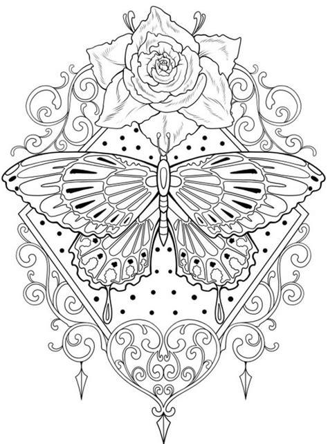 Coloring tattoo pages for relaxation