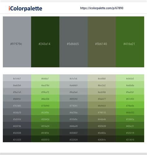 A colour palette created with a printable colour wheel