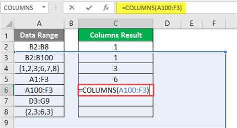 Using Formulas with Columns in Excel