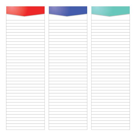 Column paper templates