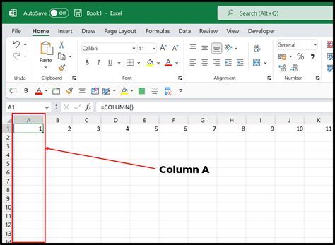 Adjusting Column Width in Excel