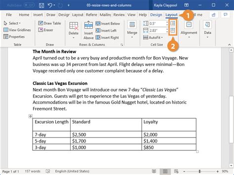 Column Width Adjustment Advanced