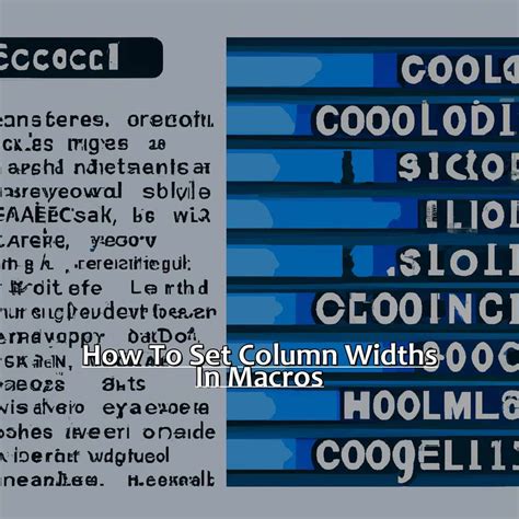 Column Width Macro