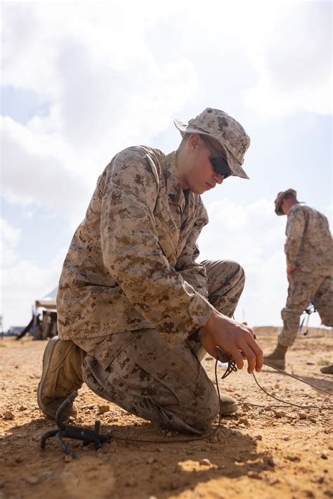 Combat Engineer Marines Participating in Amphibious Operations