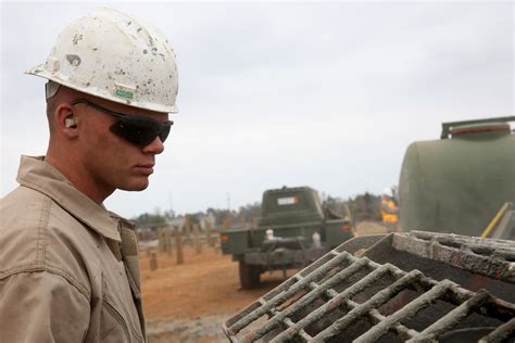 Combat Engineer Marines Constructing Infrastructure