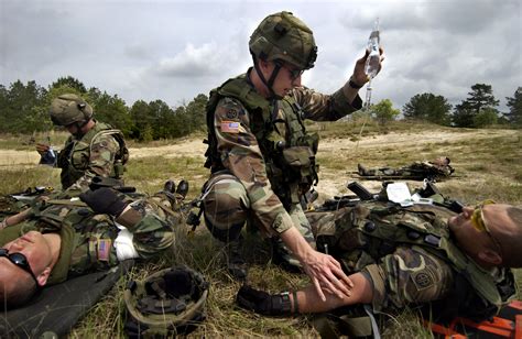 Combat medics in action