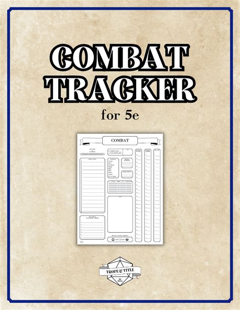 A combat tracker for 5e D&D