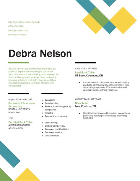 Combination Resume Template