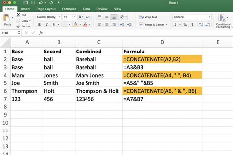 Combine Columns using Concatenate