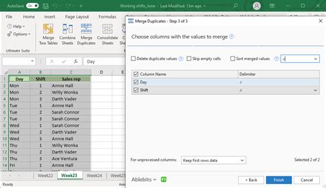 Combine Duplicates in Excel using PivotTables