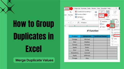 Combine Duplicates in Excel using VBA