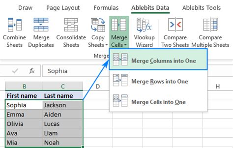 Combining Columns with Space using Ampersand Operator