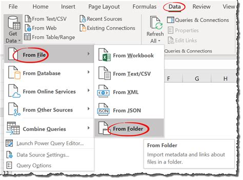 Combining Excel Files Method 1